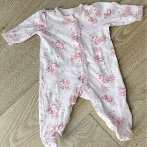 Floral soft super feminine baby onesie